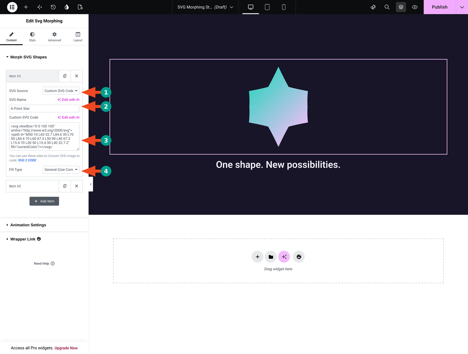 Choose the SVG Source